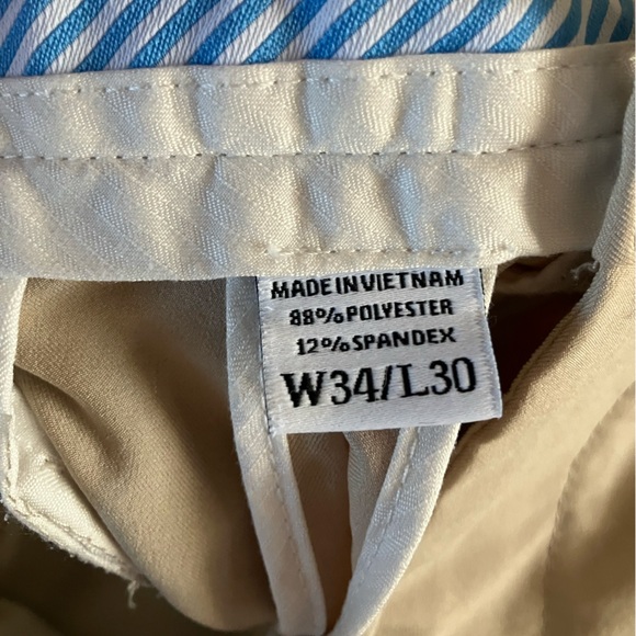 Khaki Footjoy 34x30 Golf Pants - Picture 3 of 5